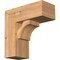 Ekena Millwork Westlake Block Smooth Bracket w/ Offset Brace, Western Red Cedar, 7 1/2"W x 18"D x 18"H BKT0806X18X18WTL05SWR - alternate 1